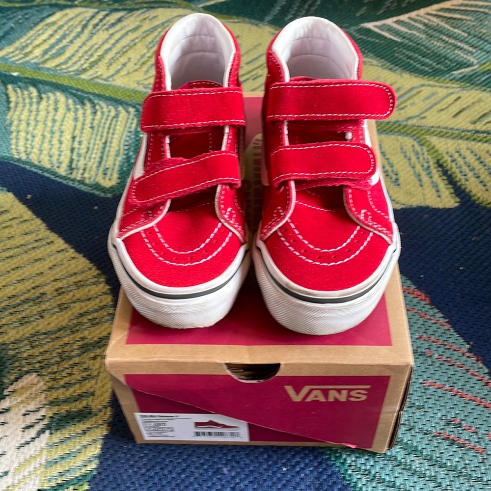 Vans Kids Sk8-Mid Reissue V - red, size 11.5
